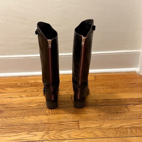 CHARLES DAVID Vintage Riding Boot. Black. Red Zip. The Rowdy. Women’s Size 9. - Picture 16 of 16